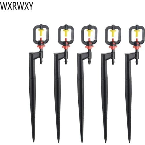 Drip irrigation Fog nozzle holder Refraction nozzle Garden sprinkler plastic spike 6mm plastic drip spike lawn watering 30pcs