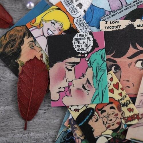 50PCS vintage Stickers Crafts And Scrapbooking stickers kids toys book Decorative sticker DIY Stationery