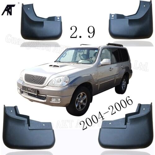 Car Mud Flaps For Hyundai Terracan 2.9 2004-2006 86842-H1500 Mud Flaps Splash Guards Mudguard