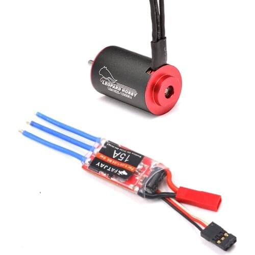 FATJAY Leopard Hobby LBA1625 brushless inrunner motor +FATJAY 15A ESC combo for RC 1/24 1/28 car MINI-Q brushless upgrade