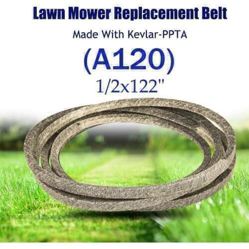 Make With Kevlar Lawn Mower Belt 1/2x122"(A120) 754-04153 954-04153 01005376 954-04118 For C/UB-CADET M/TD MKFLGBB2-A120R29