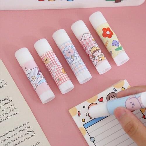 Girl Heart Solid Glue Stick High Viscosity Student Children Glue Hand-Made DIY Quick Drying Strong Office Stationery