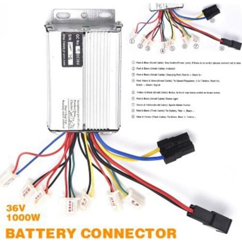 Electric tricycle Controller 36V 1000W 9 line Scooter Speed Controller High-quality Metal Material Scooter Controller