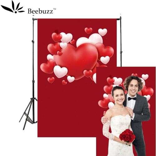 Red full balloon love heart shaped picture background photography studio photophone Generous festive wedding love photo