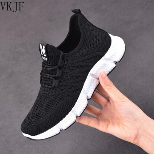 Spring 2021 Womens Sneakers Breathable Woven Casual Shoes Lace Up Ladies Shoes Woman Female Vulcanized Running Shoes