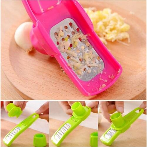 Multifunction Garlic Press Creative Garlic Grinder Garlic Crusher Household Garlic Paste Kitchen Artifact Kitchen Grater Grinder