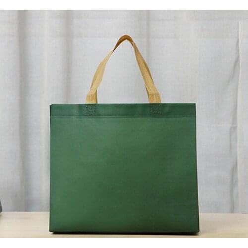 45PCS / LOT Women Men Reusable Nonwoven Shopping Bag Large Capacity Folding Tote Grocery Bags Convenient Storage Handbags
