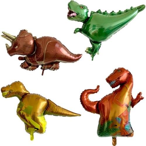 50pcs Large Dinosaur foil Balloon Tyrannosaurus Rex Balloons Globos for Baby Shower Birthday Animal Party Decoration Supplies
