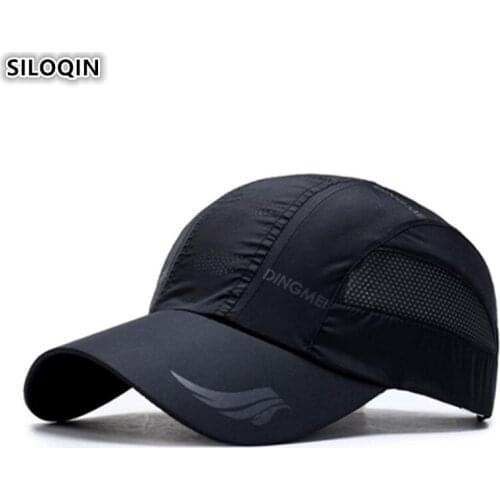 SILOQIN 2019 NEW Snapback Cap Adjustable Size Mens Breathable Baseball Caps Womens Ponytail Net Sports Cap Fashion Couple Hat