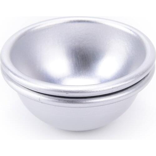 New Aluminum Bath Bomb Molds DIY Bath Fizzy Sphere Round Ball Molds HIgh Quality