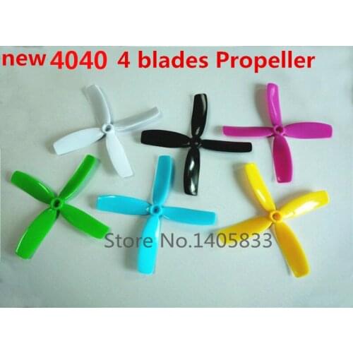 New 4040 4-blades Propeller The "Indestructible" Props For QAV 250 280 180 ZMR 250 280 FPV Mini Quadcopter