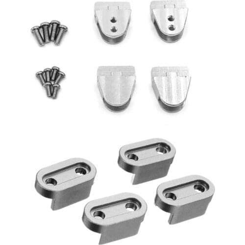 8 Pcs Upgrade Metal RC Car Parts, for WPL B14 B16 B24 1/16 RC Car - 4Pcs Firm Fixed Seat & 4Pcs Spare Parts Lifting Lug with Scr