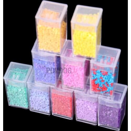 PDMDOG 5/60/90/120 Bottles Round Diamond Painting Accessories Container Bottles Diamond Painting Tools Crystal Bead Storage jar
