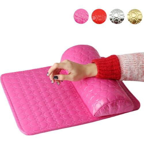 Soft Hand Arm Rest Pillow Manicure Table Nail Art Nail Mat Cushion PU Leather Sponge Holder Manicure Equipment Nail Salon Tools