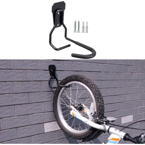Portable Iron Bike Hook Wall Mount Vertical Rack Space Saving Anti-scratch Bicycle Hanger Cycling Indoor Storage MTB Bike Tool