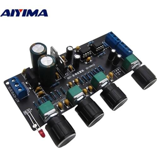 AIYIMA NE5532 Preamp Amplifier Tone Board Class A Preamplifier Tweeter Midrange Bass Volume Control
