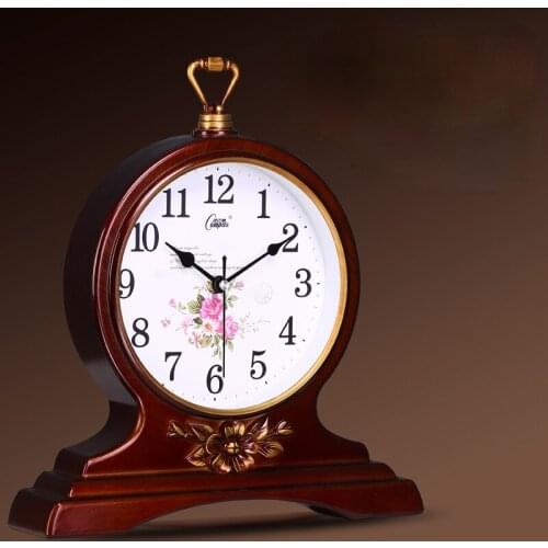 Vintage Plastic Table Clock Simple Creative Chinese Style Digital Desk Clock Living Room Relogio De Mesa Home Decoration 50