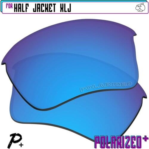EZReplace Polarized Replacement Lenses for - Oakley Half Jacket XLJ Sunglasses - Blue P Plus