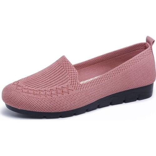 Womens shoes 2021 new net shallow mouth flat shoes breathable casual shoes socofy mother shoes women loafers rty76