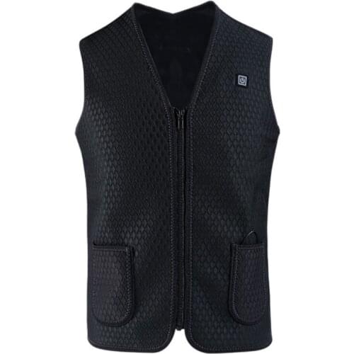 Heated Vest Jacket USB Men Electric Heated Sleeveless Jacket Outdoor Hunting Waistcoat Hiking Vest