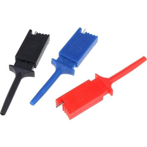 10ps Test Hooks Clips for Logic Analyzers Logic Test Clip Red Black Yellow Green Blue White Flattening Test Flat Hook Connection