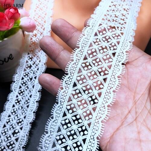 20yard 4.7cm Eyelash Housewear Furnishings African Lace Fabric Ribbon Wedding Decoration DIY Sewing Trim Clothing Accessories