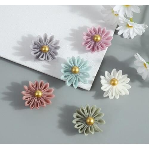 10pcs Korean Version of Diy Handmade Hair Accessories Headdress Accessories Flower Brooch Flower Shoe Flower Ornament