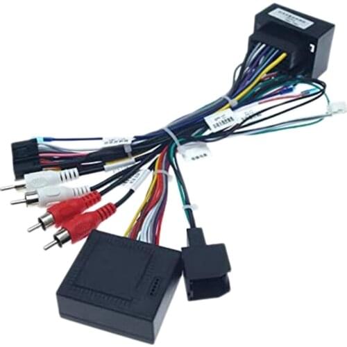 Car Audio 16PIN Power Cord Adapter Audio Harness with Canbus Box for Chevrolet Trax Cruze Aveo Buick 2014-2016