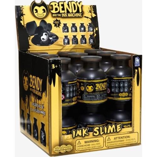 Horror Game Bendy Ink Machine Toys - Ink Slime with Mystery Figure Head assorted Blind Jar Random 1 pcs