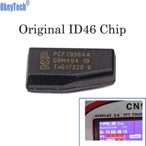 OkeyTech 10 Piece ID46 PCF7936AA Transponder Chip Original Copy Cloner Auto Car Blanks Key Chip for Key Programmer Locksmith