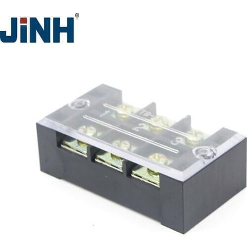 High Quality Conectores Eléctricos 15A Dual Row 3 Positions Screw Connector Electric Barrier Terminal Block Strip