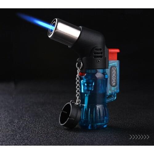 Hot Welding Torch Lighter Butane Jet Lighter Metal Turbo Portable Spray Gun 1300 C Windproof Cigar Pipe Lighter Outdoor NO Gas