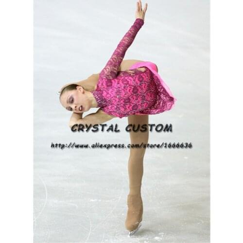 Custom Figure Skating Dresses Graceful New Brand Girls Ice Skating Dresses For Competition DR4292