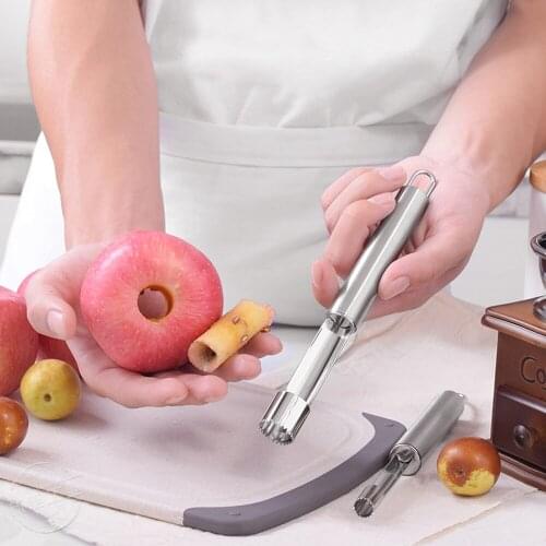Stainless Steel Apple Corer Fruit Seed Core Remover Easy Core Cutter Multi-Function Pear Fruit Vegetable Slicer Kitchen Gadgets