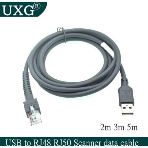 USB to RJ48 RJ50 Scanner data cable for LS2208 LS1203 LS2208/AP LS4008I LS7808 DS3400 for Zebra Xunbao Motorola Honeywell