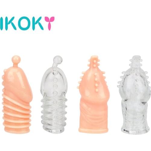 Penis Ring Extender Enlargement Cock Strapon Glans Sex Toys For Men Delayed Ejaculation Chastity Sleeve Couple Tool Adult Erotic