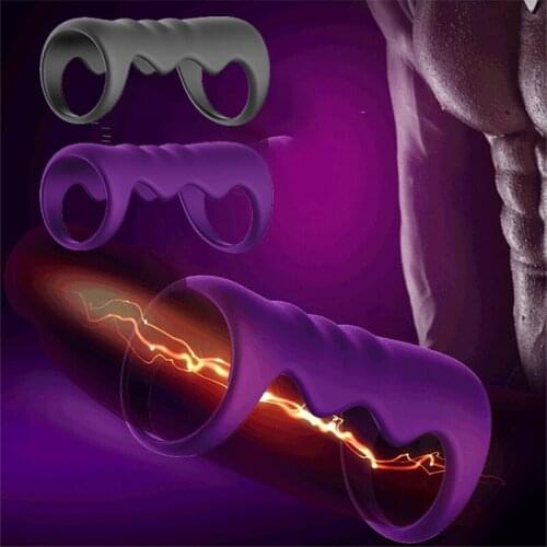 Penis Ring Delay Ejaculation Men Vibrating Cock Rings No Vibrator Clitoris G spot Stimulator Sex Toys for Men Women Sex Cockring