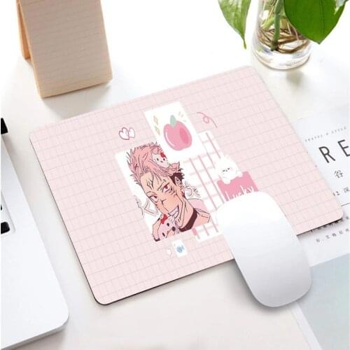 Anime Jujutsu Kaisen Mousepad Gaming Cute Pink Girly Mouse Pad Gamer Mat Computer Desk Pad Mouse Keyboard Play 220X180MM Mats