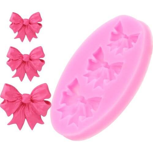 Kitchen Tools Cake Decoration Mold Tools Baking Bow Tie Silicone Mold Fondant Cake DIY