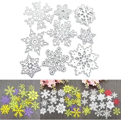 Snowflakes Metal Cutting Dies Stencil DIY Scrapbooking Album Paper Card Template