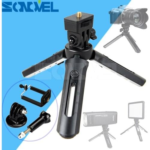 Godox Mini Tripod MT01 with 1/4" Mounting screw Socket 5 levels adjustable table tripod For Godox AD200/Gopro Cameras/LED Light