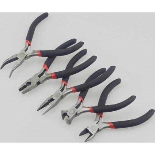 Mini Long Pliers Jewelry Round Nose Making Beading Wire Cutter Hand Tools Pincers