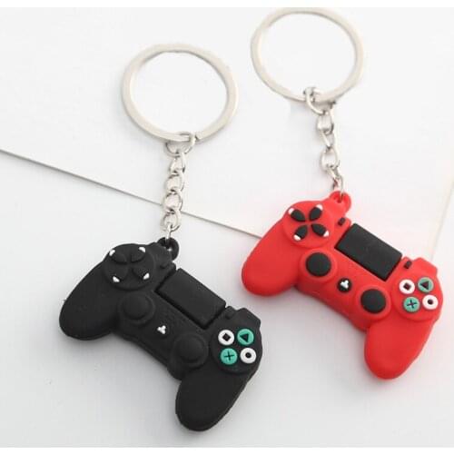 Cartoon Video Game Handle Keychain Joystick Model Keychains Boyfriend Key Ring Pendant Trinket Accessories Men Gift Key Chain