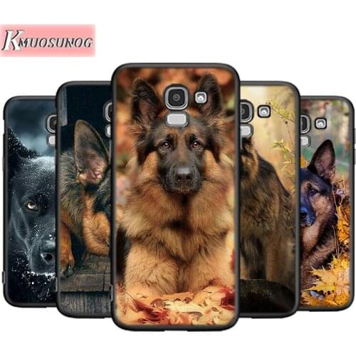 German Shepherd Dog For Samsung Galaxy J8 J7 J6 J5 J4 J3 J2 Core Duo Prime Plus Star 2016 2017 2018 Soft Phone Case
