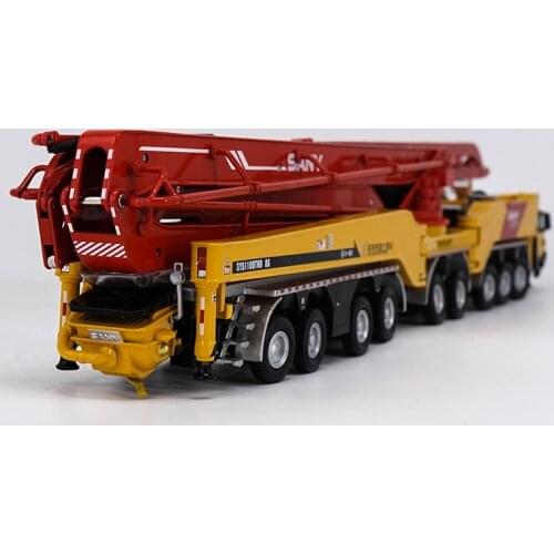 Original Factory 1:50 S Any 86m High Line Diecast Concrete Pump Truck Model for Gift