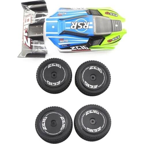 RC Rubber Tyre Car Shell Frame for 1/14 WLtoys 144001 RC Car Buggy Accessory