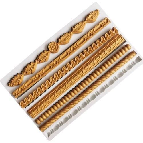 Laces Shape Silicone Sugarcraft Mold Fondant Cake Decorating Tools Baking Mold