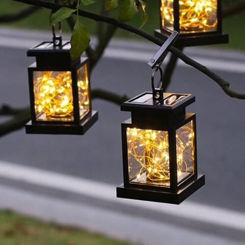 Solar Lanterns Outdoor Hanging 2 Pack Waterproof Landscape Lights Solar Table Lamps LEDs Fairy Lights For Patio Garden Yard