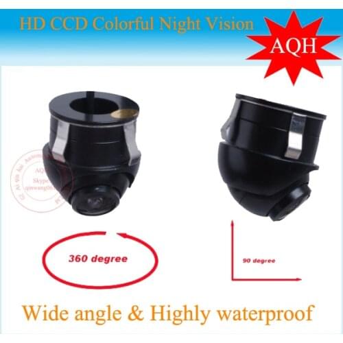 Factory Promotion Sony CCD HD night vision car rear view camera side view rear monitor for 360 degree Rotation Universal camera
