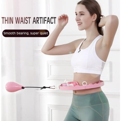 Sayposo Smart Sports Hoop Counting Detachable Adjustable Home Training Burning Fat Thin Weight Loss Gym Fitness Equipment